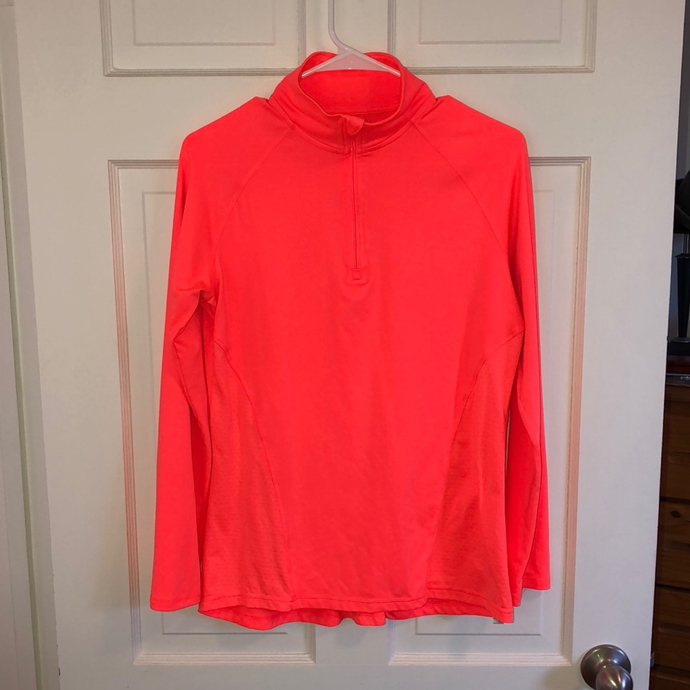 Bright pink C9 Quarter Zip Duo Dry Top